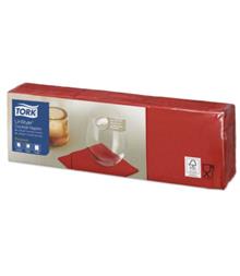 Servet Cocktail Rood 2L 1/4v 23,8cm TORK 12x200st