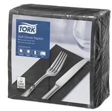Servet Dinner Zwart 2L 1/8v 39cm TORK 12x150st (doos)