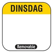 Daglabel Dinsdag (donderdag weg) DAYMARK 500st