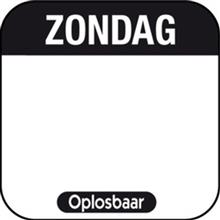 Daglabel Zondag (dinsdag weg) DAYMARK 500st