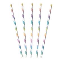 Rietjes papier pastel 20cm 6mm DEPA 500st