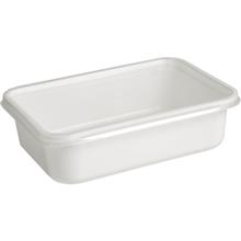 Bak met deksel rechthoek plastic 1kg DEPA   25st