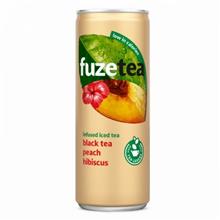 Fuze Ice Tea Perzik Hibiscus blik  CCC  24x25cl