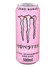 Monster Energy - Ultra Strawberry Dreams zero suger 12x50cl