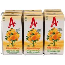 Appelsientje sinaasappelsap kleine pakjes RIEDEL 5x6x200ml