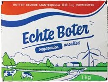 Roomboter in papier 82% ongez. Mono ECHTE BOTER 100st