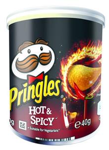 Pringles Hot&Spicy (zwart) LEKKERLAND 12x40gr