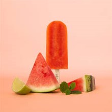 Bio. Fruitijs op stokje Watermeloen Munt NICE 24x70gr