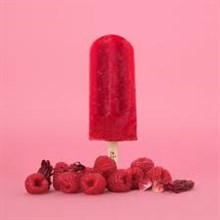Bio. Fruitijs op stokje Framboos Hibiscus NICE 24x70gr