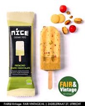 Bio. Pistache Witte Chocolade NICE 24x70gr