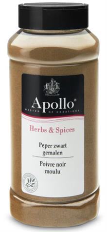 Peper  zwart gemalen APOLLO     460gr