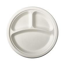 Bord suikerriet Pure 3vak 23cm PAPSTAR 50st